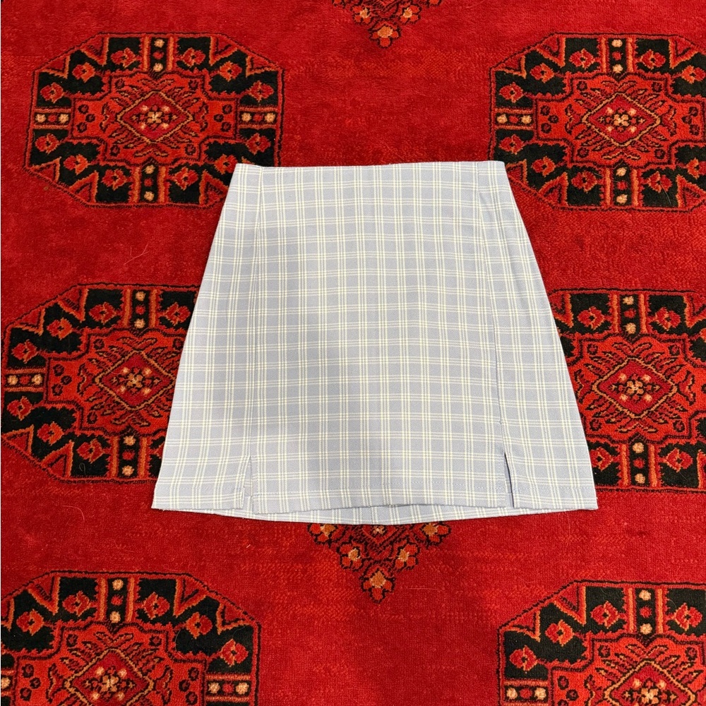 Brandy Melville White Pencil Mini Skirt with Slit